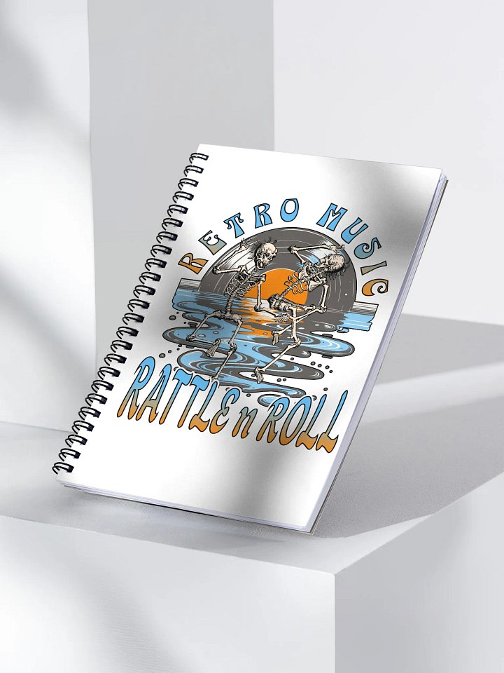 Retro Music Rattle n Roll Dance Spiral Notebook product image (2)