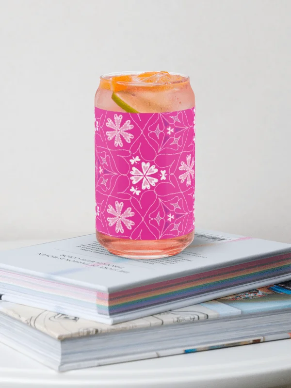 Hearts Blooming Butterfly Blossoms | Elegant Can-Shaped Glass product image (8)