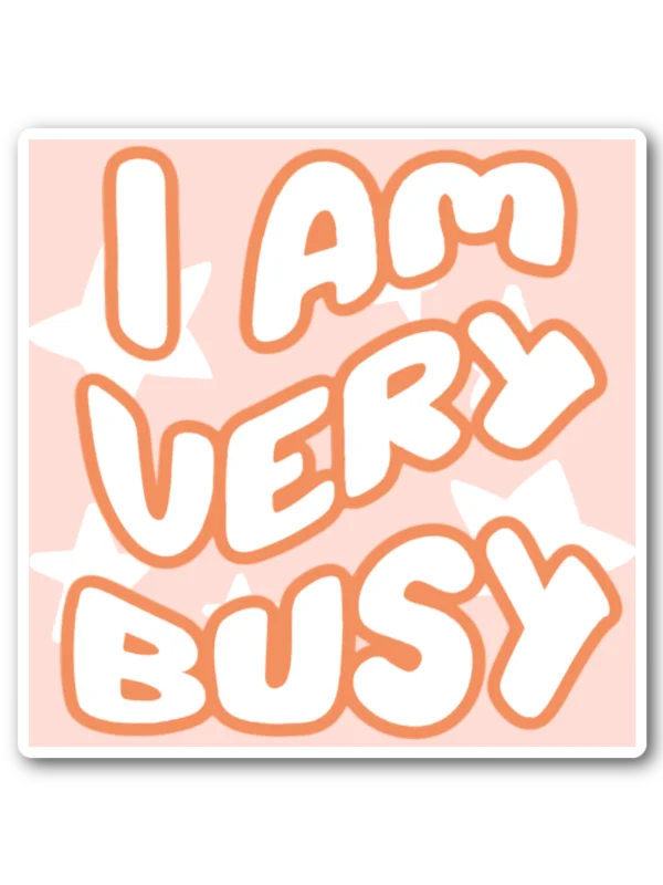 ✿ [retro collection] ✿ i am very busy sticker product image (1)