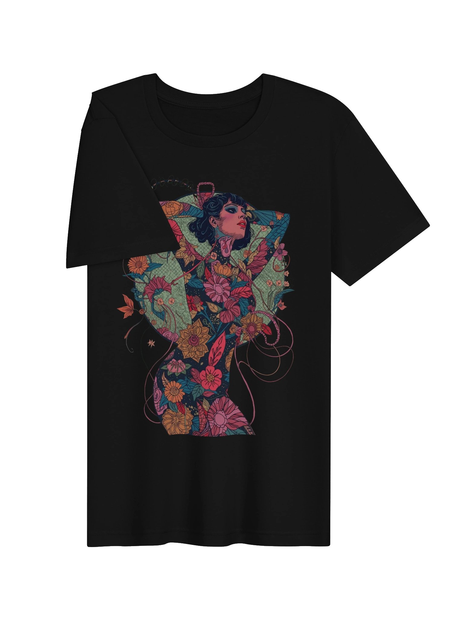 Floral Female Silhouette Supersoft Tee product image (6)