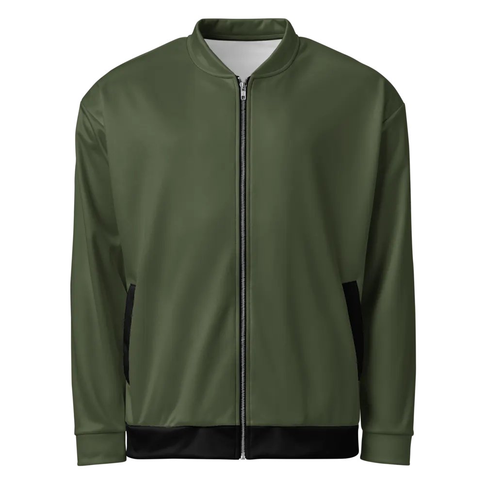 Olive Bomber Jacket product image (5)