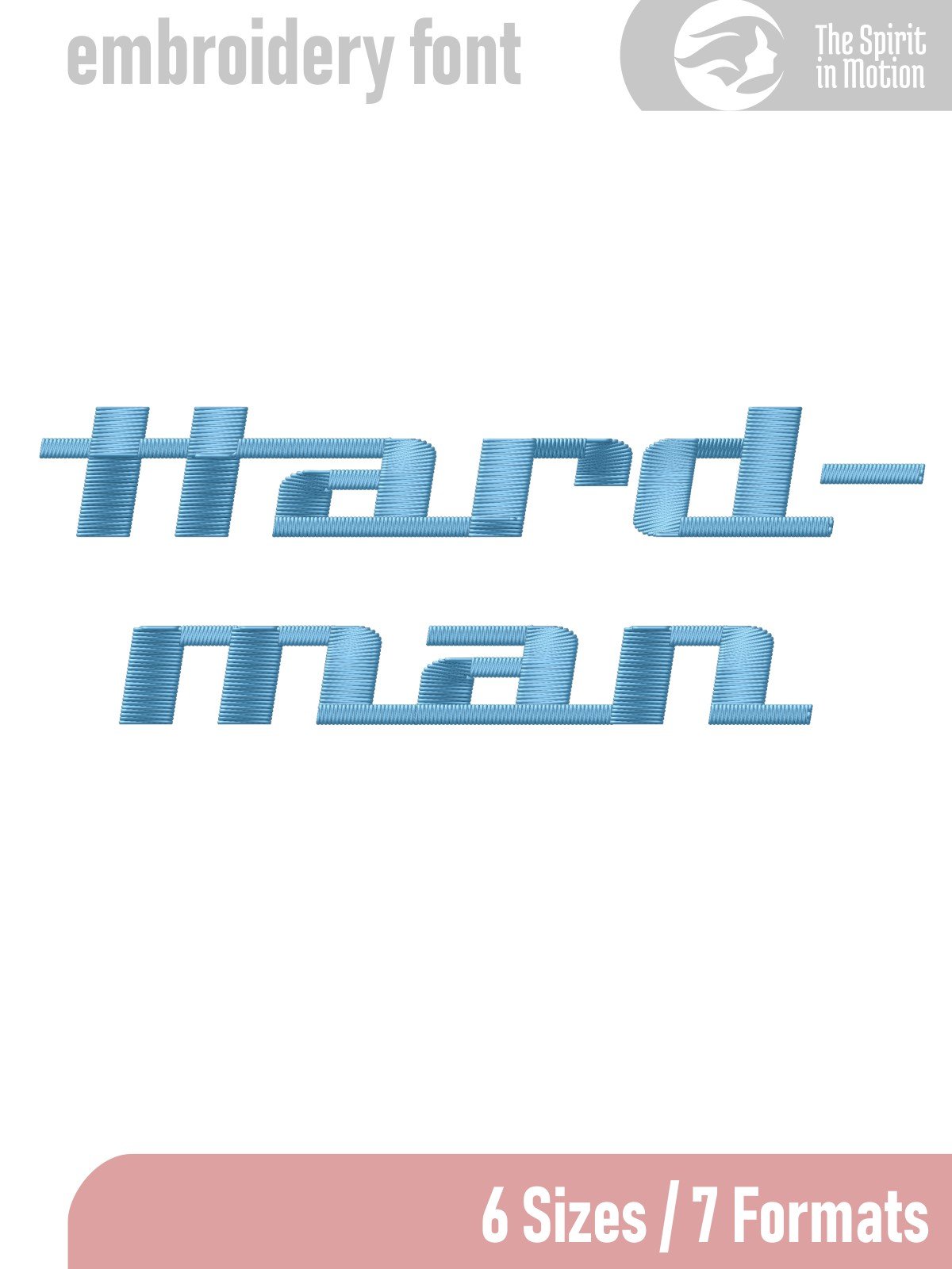 Hardman Retro Machine Embroidery Font | PES, BX, DST product image (1)