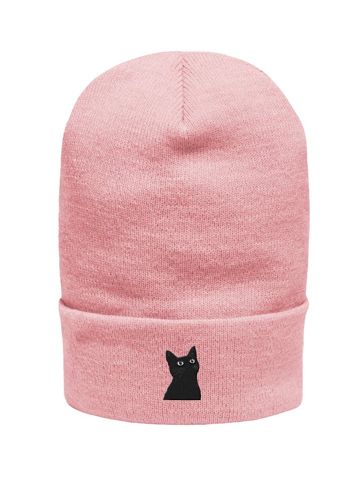 Black Cat Cuffed Beanie product image (31)