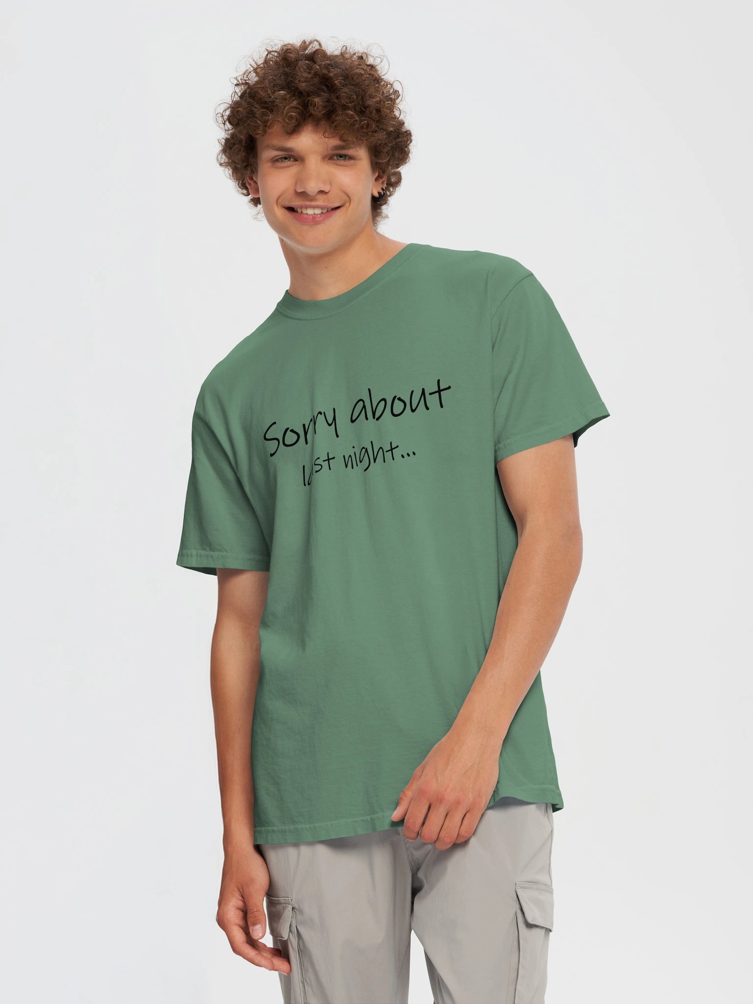 Sorry About Last Night Heavyweight Tee product image (67)
