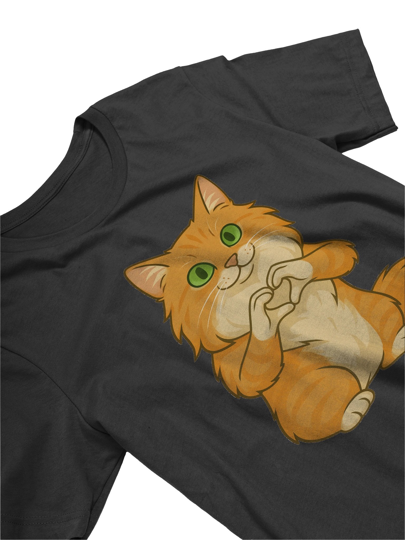 Señor Poofy Pants Cat Graphic Tee – Orange Floof Tribute Shirt product image (4)