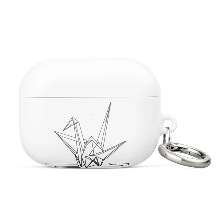Origami Crane Line art All-Over Print AirPods® Case product image (4)