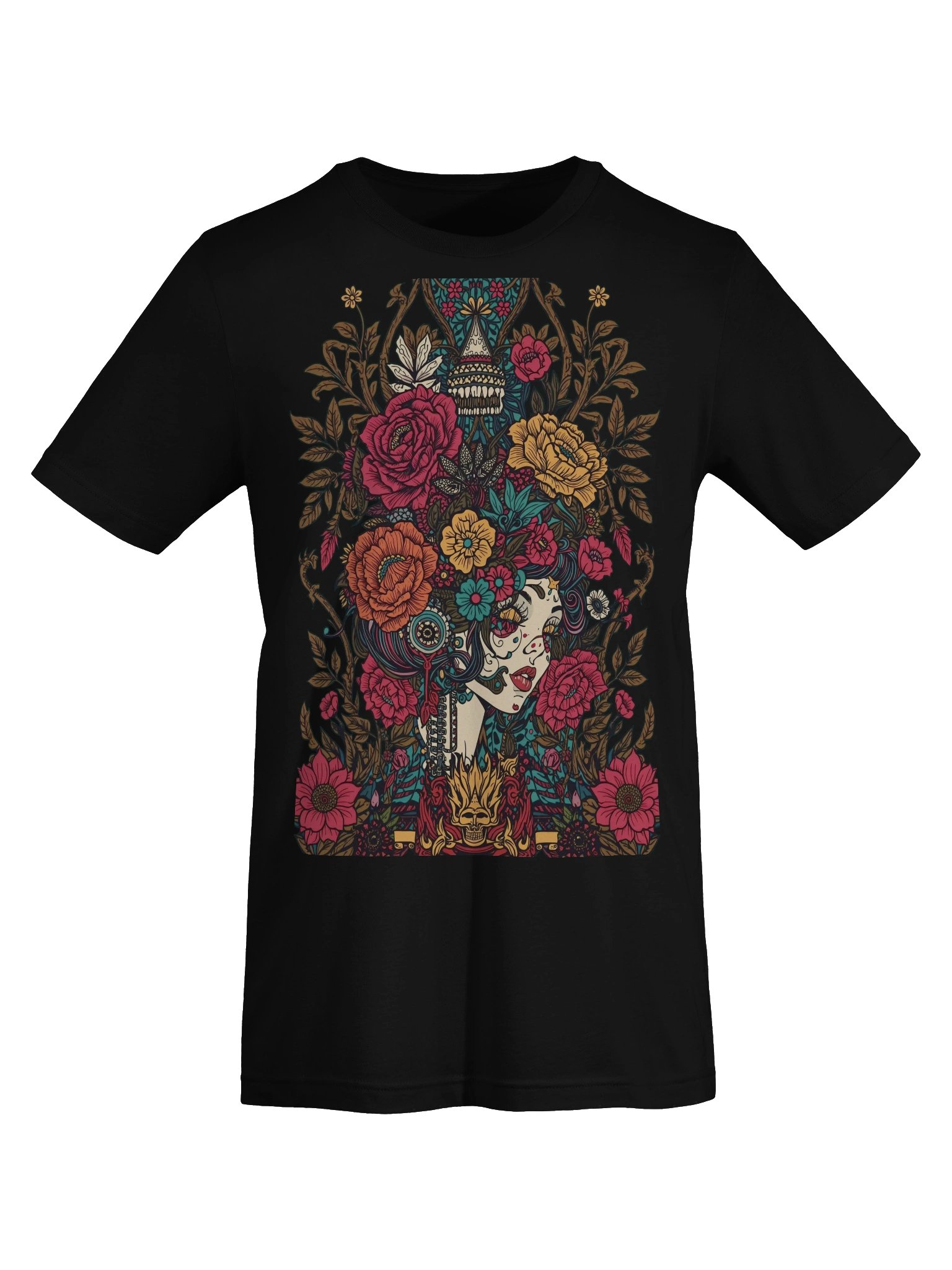 Midnight Blossom Portrait Supersoft Tee product image (5)