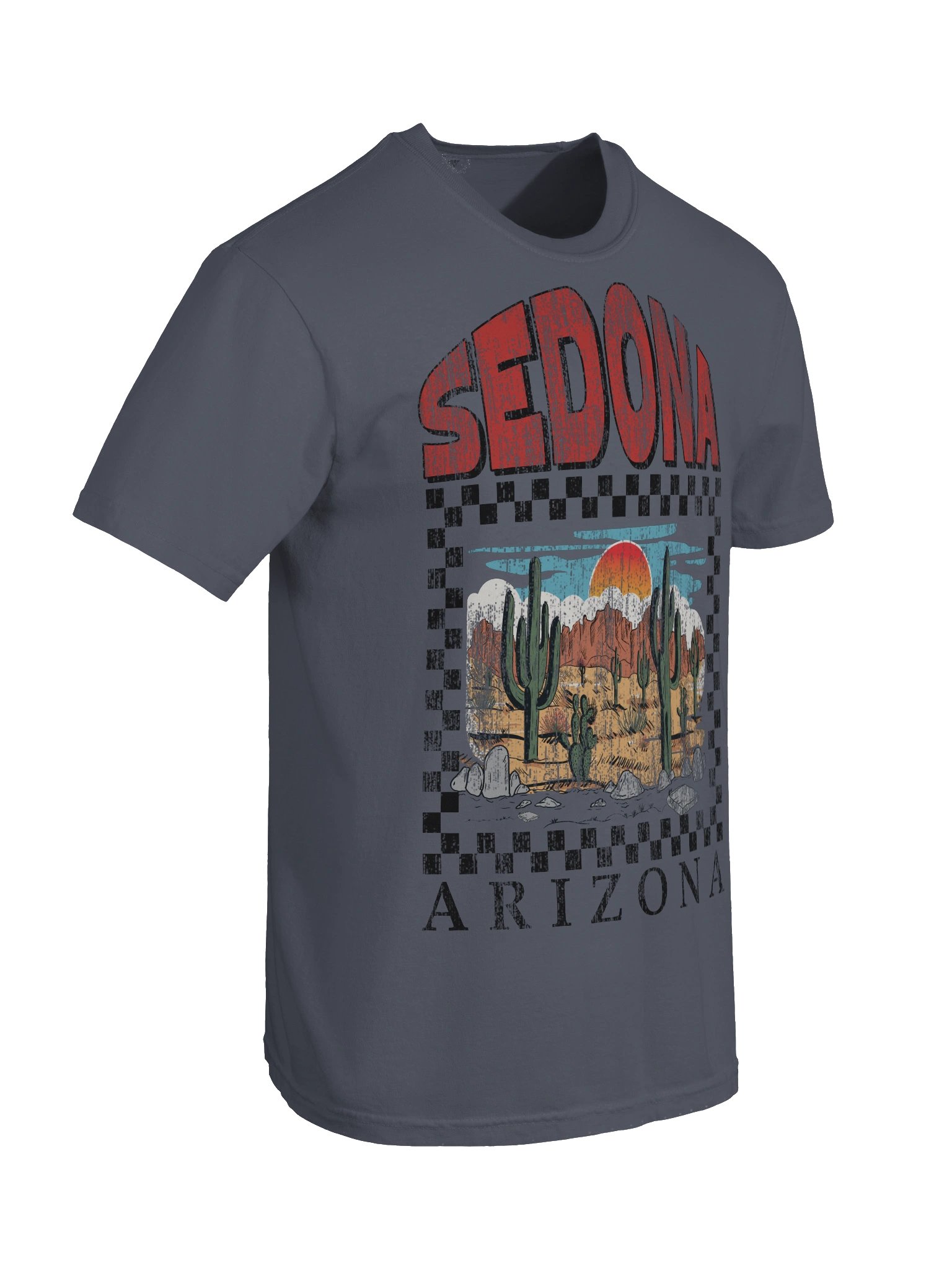 Sedona Arizona Shirt – Vintage Desert Cactus Sunset Graphic Tee product image (9)