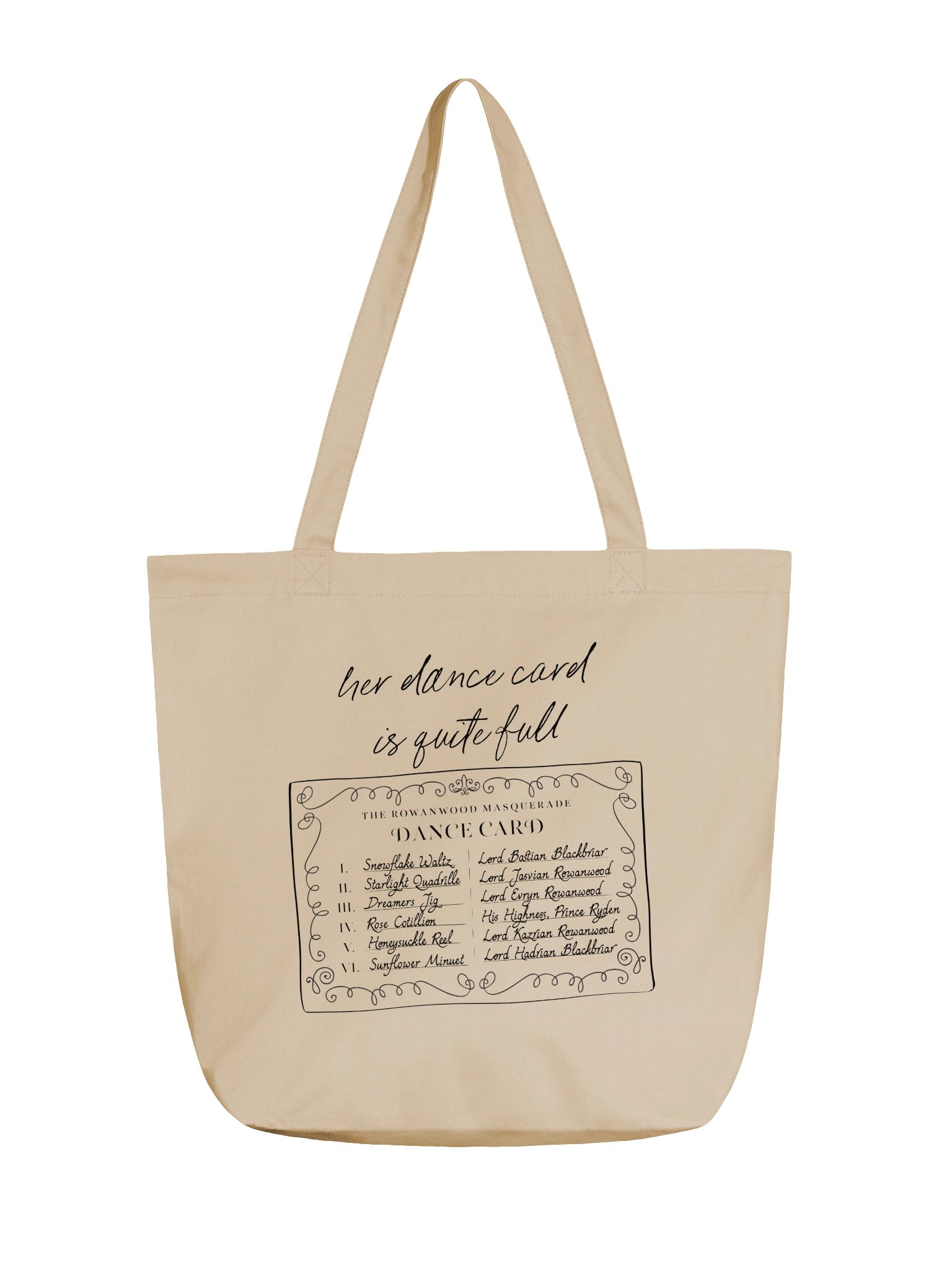 Dance Card Econscious Tote Bag product image (1)