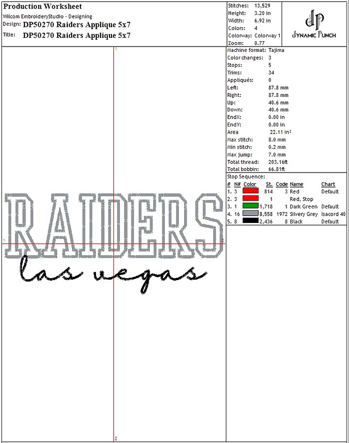 NFL RAIDERS APPLIQUE product image (2)