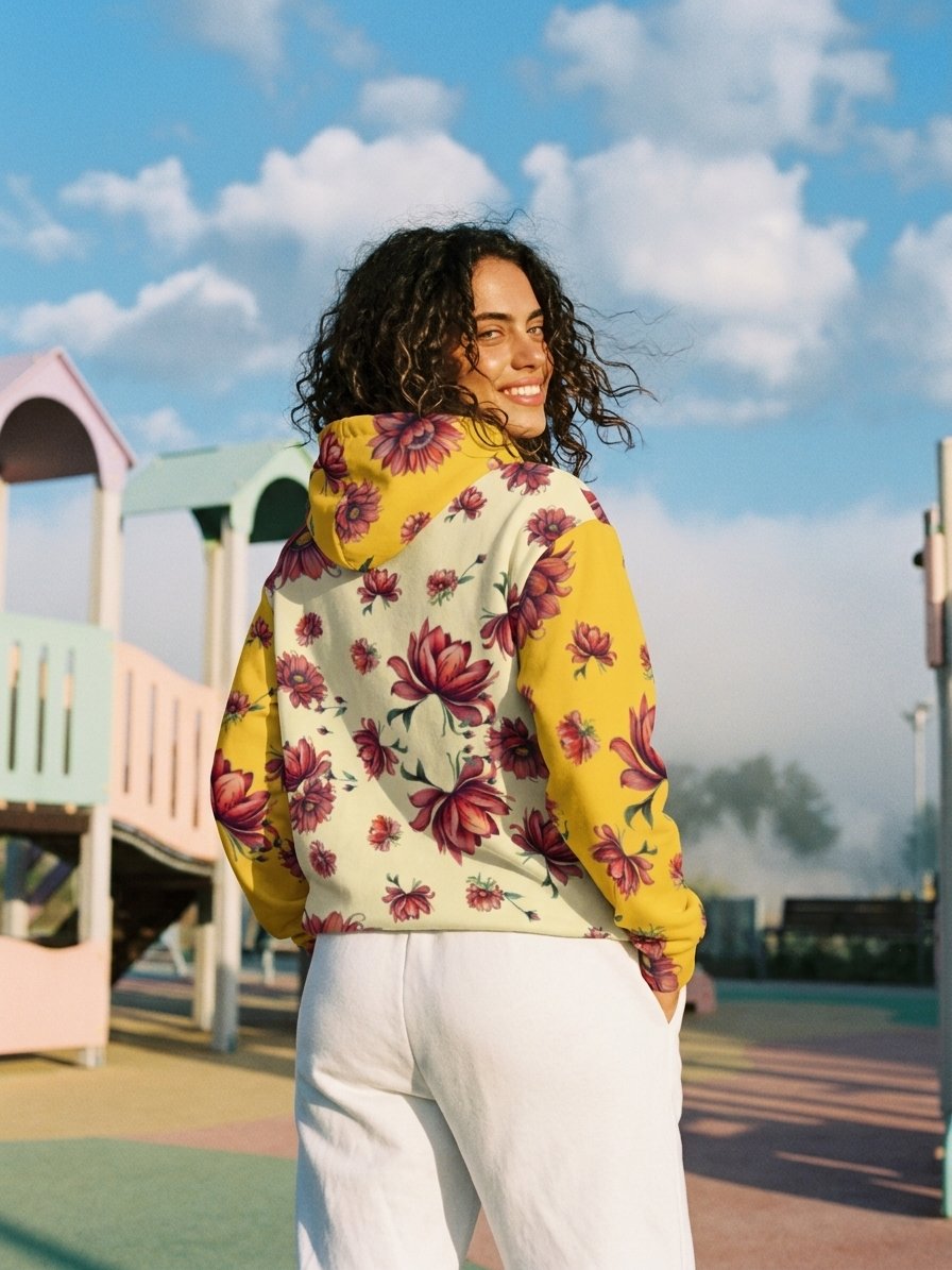 Flower thoughts-cotton hoodie product image (7)