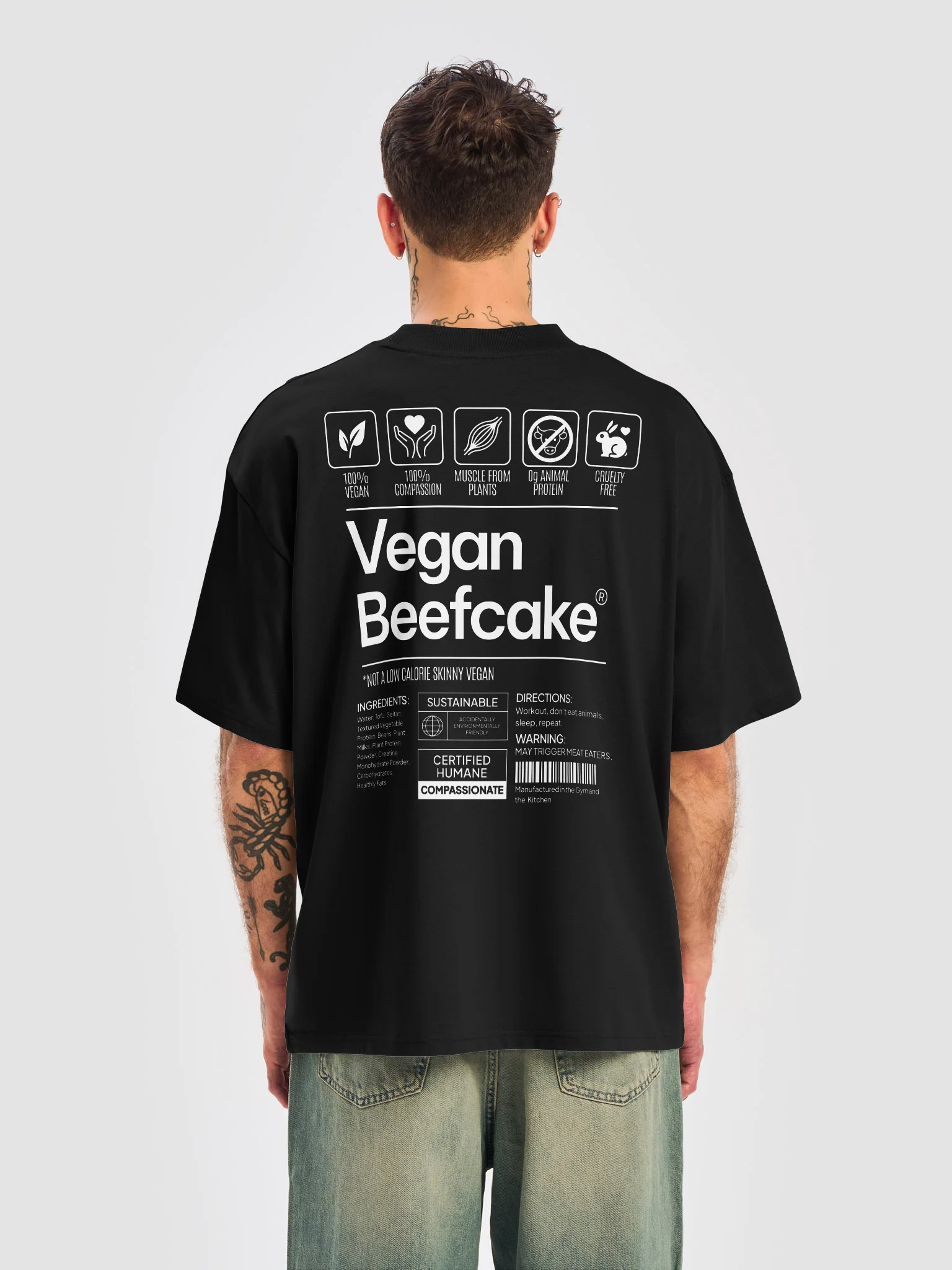Vegan Beefcake Oversized Tee product image (5)