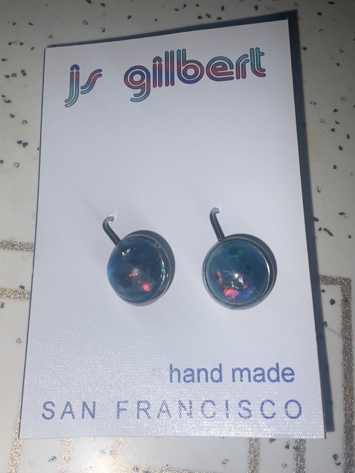 Round Opal Earrings product image (1)