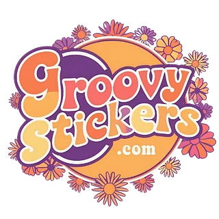 Groovy Stickers, Hippy Stickers, groovy T-shirts, Groovy Hoodies