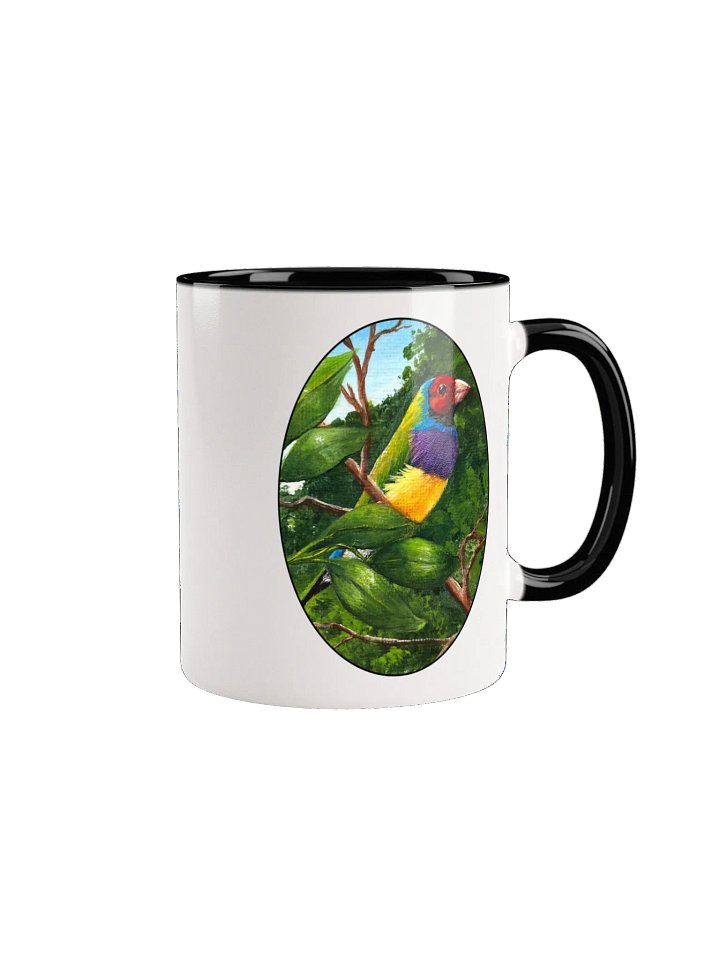 Vibrant Gouldian Finch Ceramic Mug product image (8)