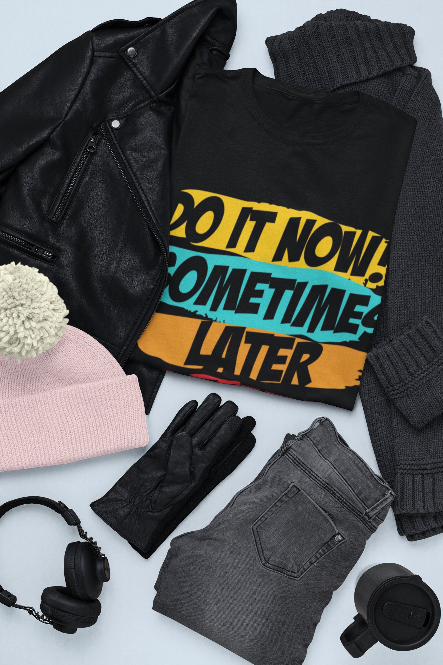 Do It Now Black Unisex T-Shirt product image (5)