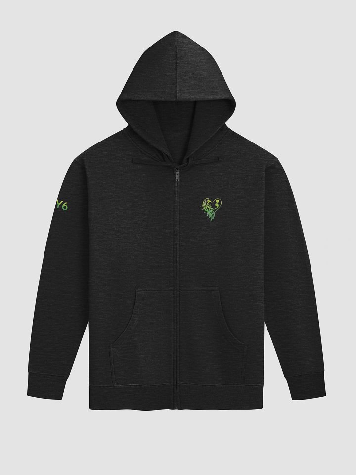 Dear Pearson Reading This Zip-Up Hoodie (Green and Yellow) product image (2)