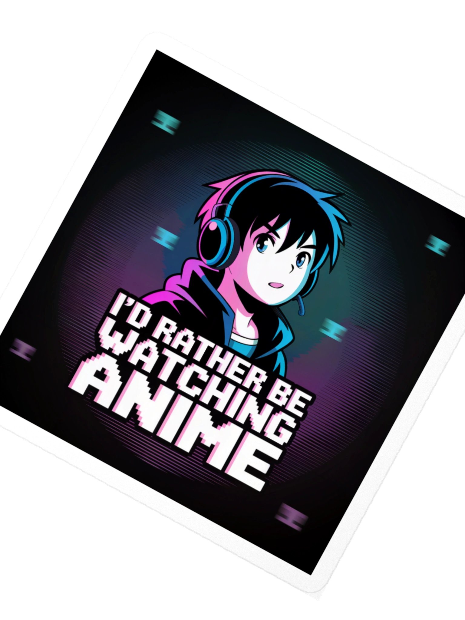 I'd Rather Be Watching Anime Sticker product image (5)