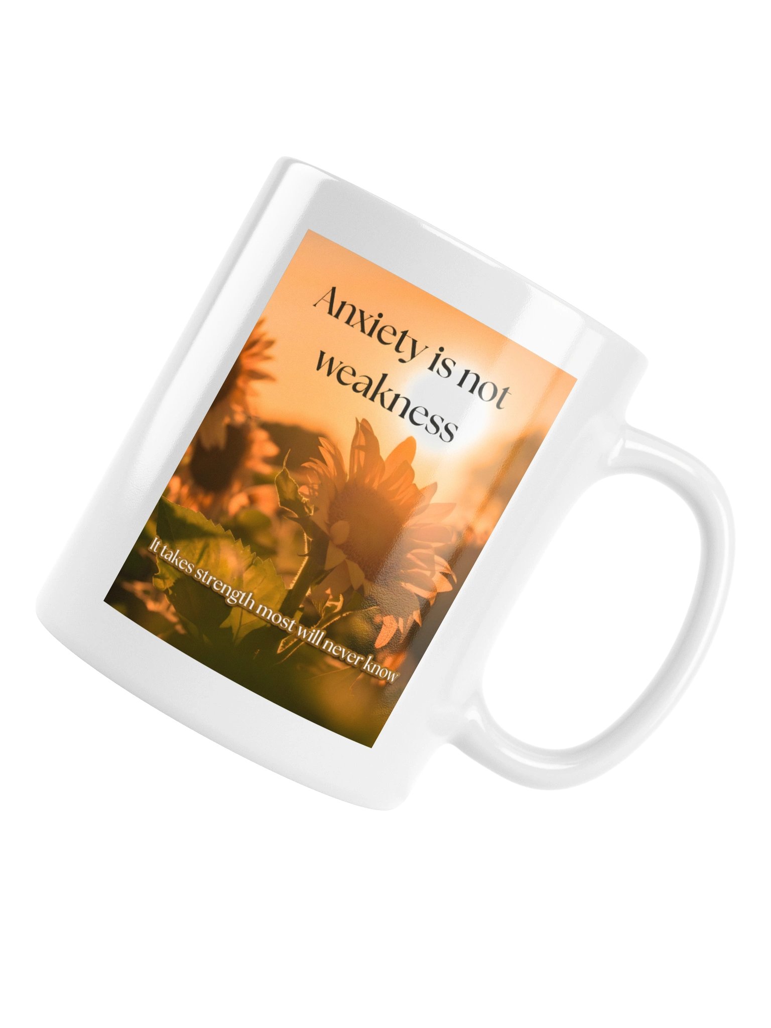 Mind Matter- Anxiety Takes Strength- White Mug product image (17)