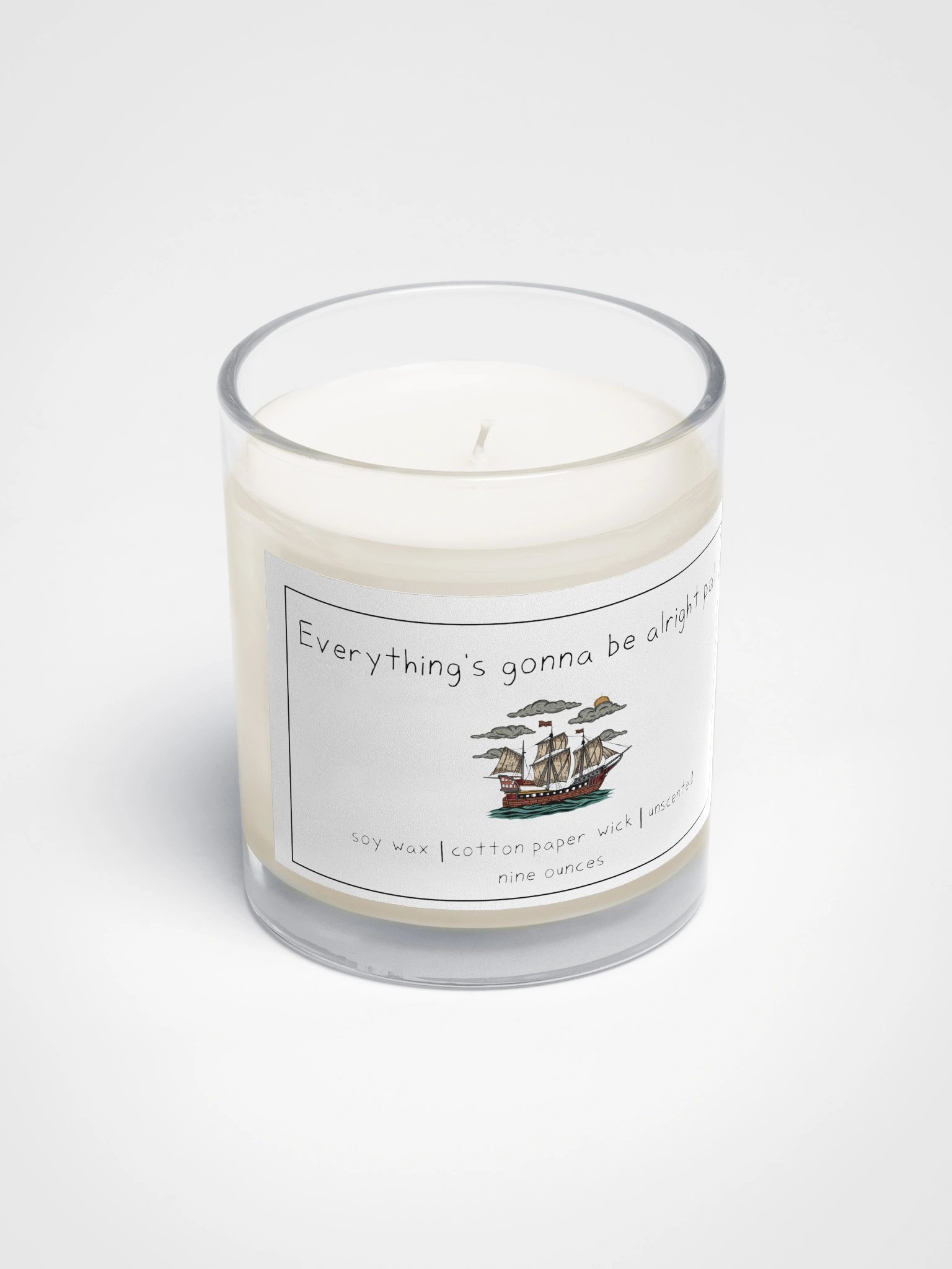 "Everything's gonna be alright pal." Candle product image (2)
