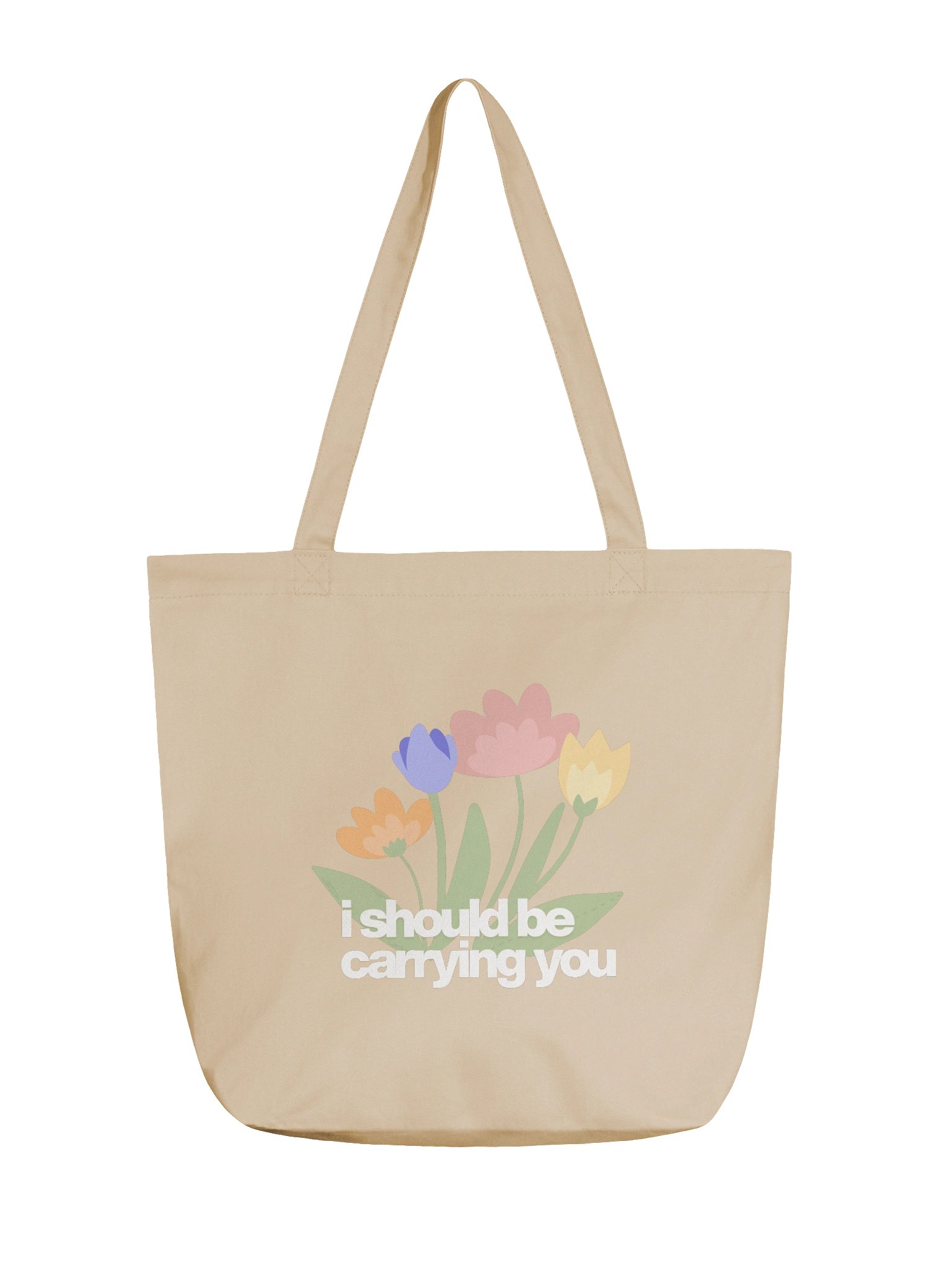 'I Should Be Carrying You' Floral Tote product image (1)