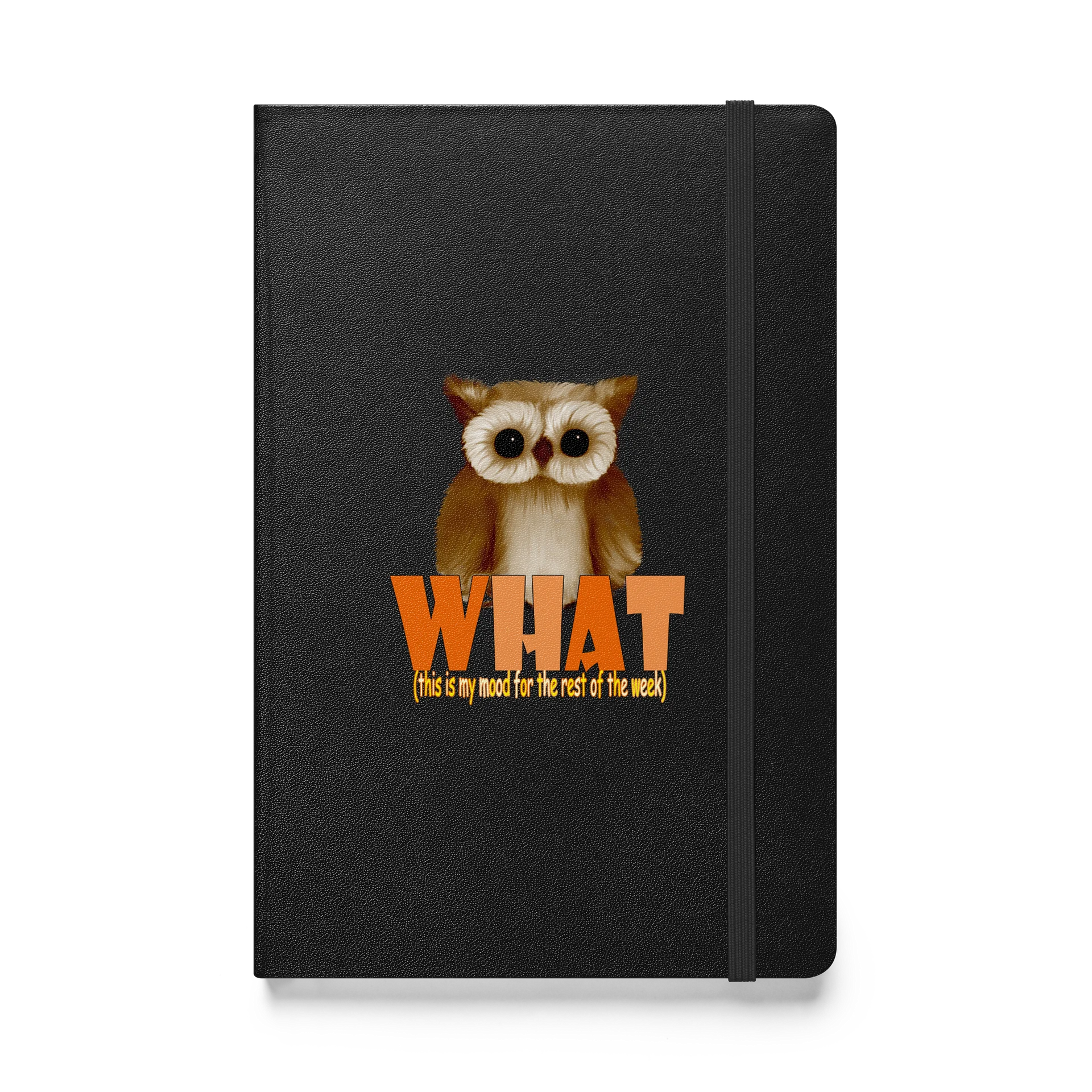 Owl "WHAT" Hardcover Bound Notebook | JournalBook product image (1)