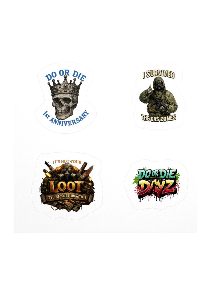 Survival-themed Kiss Cut Sticker Pack product image (1)