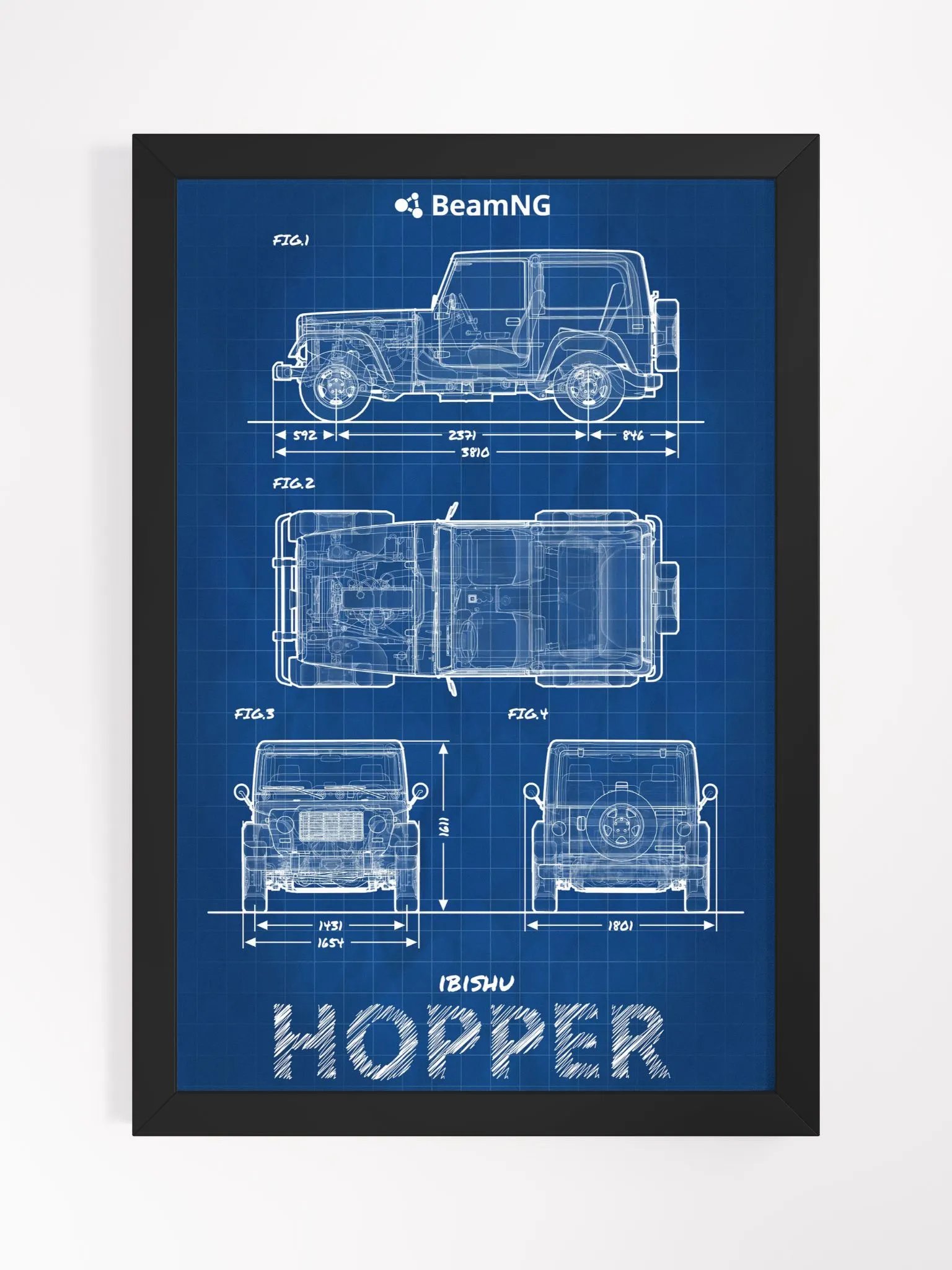 Framed Poster: Ibishu Hopper Blueprint product image (1)