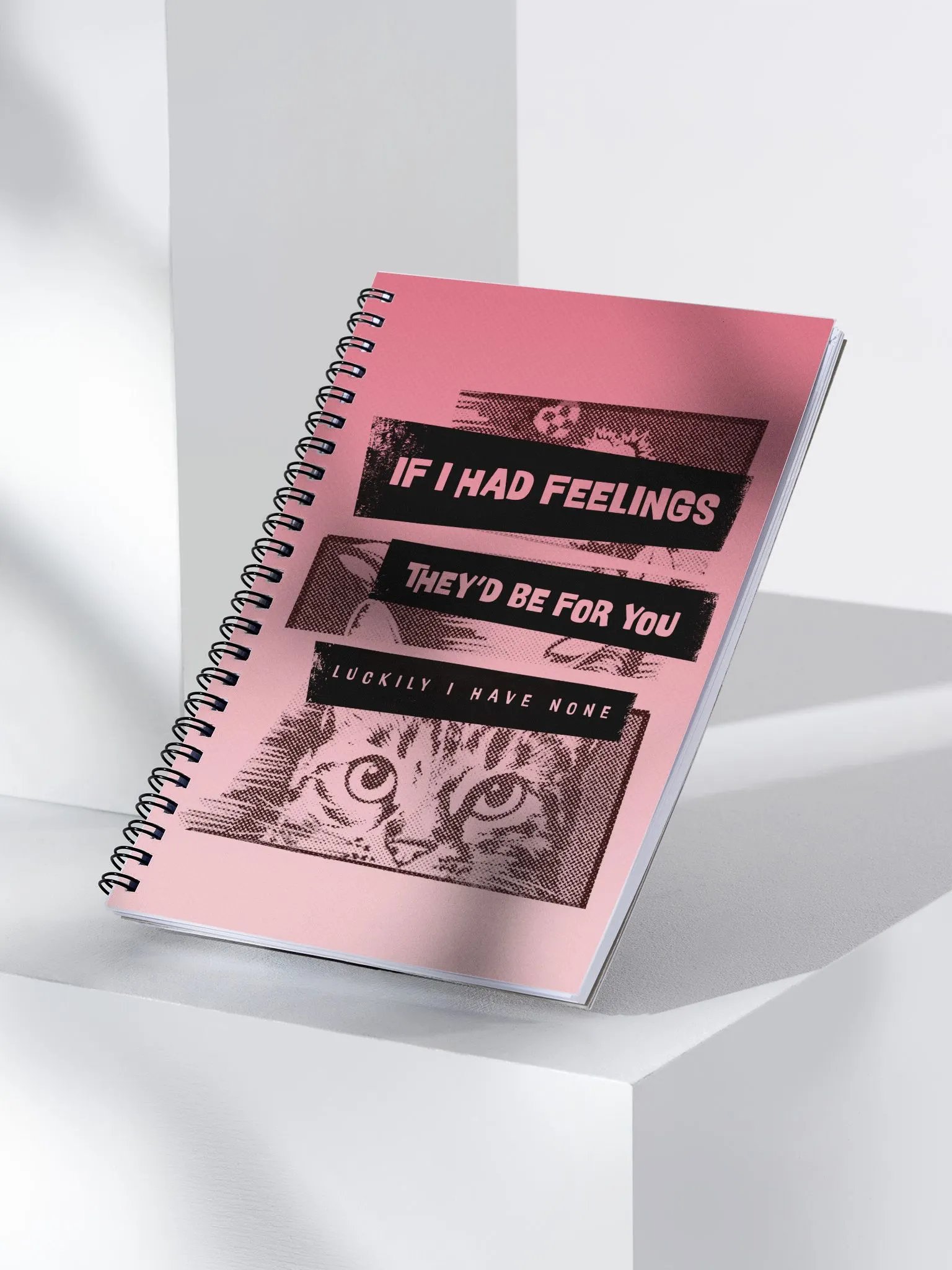 Vintage Cat Gaze - spiral notebook product image (3)