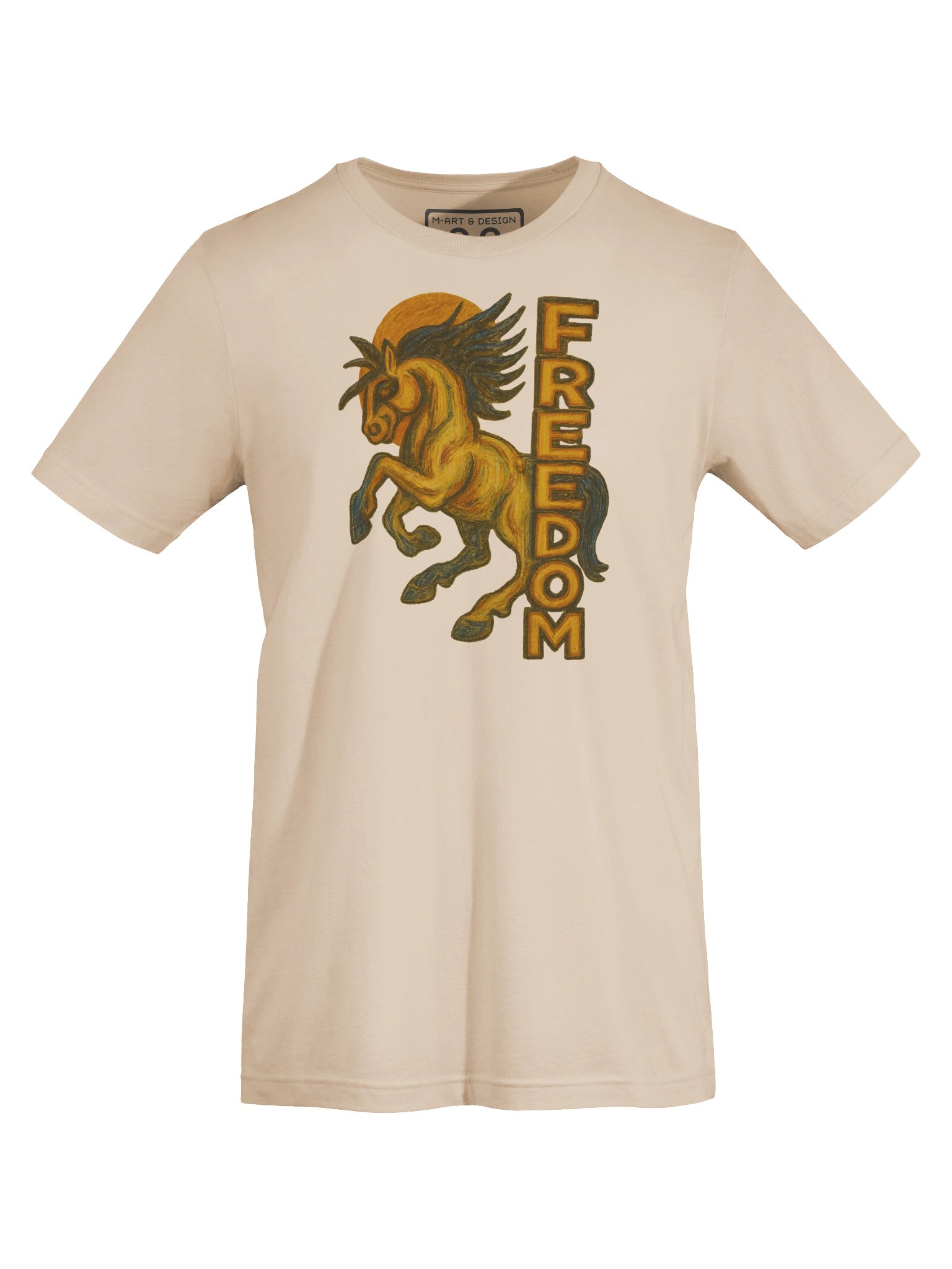 FREEDOM GALLOPS – Heerup-Inspired Stallion Tee - by M-Art and Design product image (1)