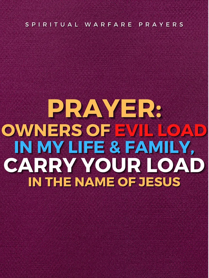 Owners of Evil Load Carry Your Load Prayers product image (1)