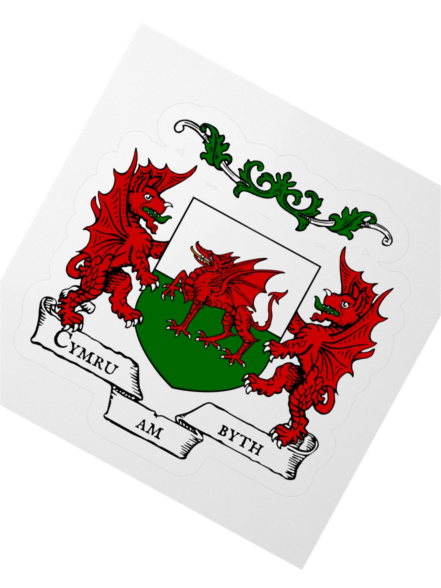 Cymru am Byth Kiss Cut Sticker product image (4)