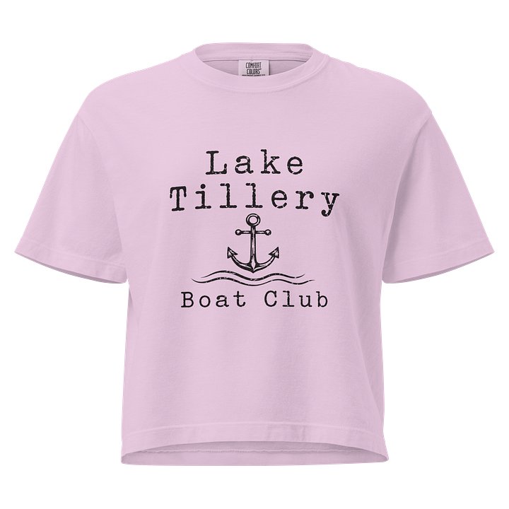 Lake Tillery Boat Club boxy tee product image (1)