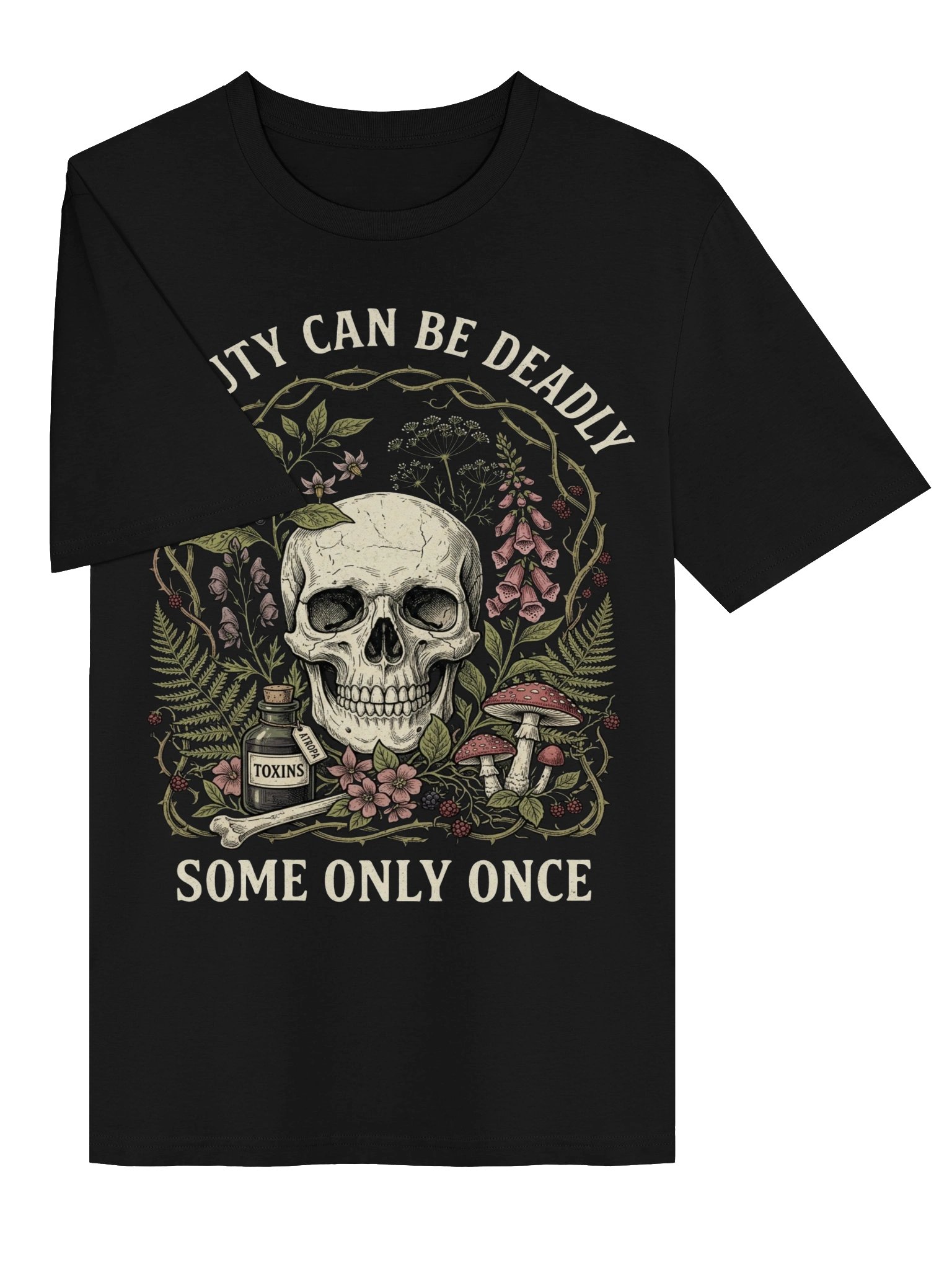 Beauty Can Be Deadly – Vintage Gothic Graphic T-Shirt product image (19)