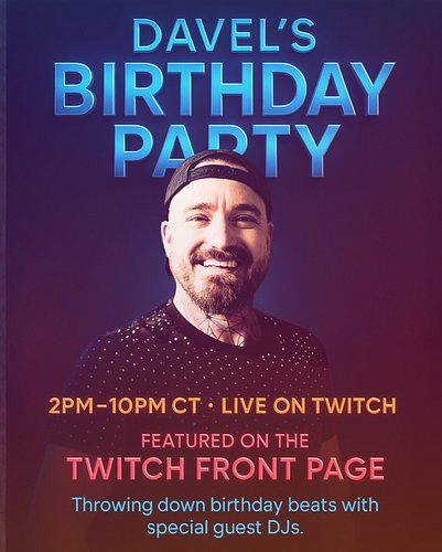 Another year around the sun! Thanks for all the birthday love. Tune in today on Twitch for some fun birthday shenanigans, fun...