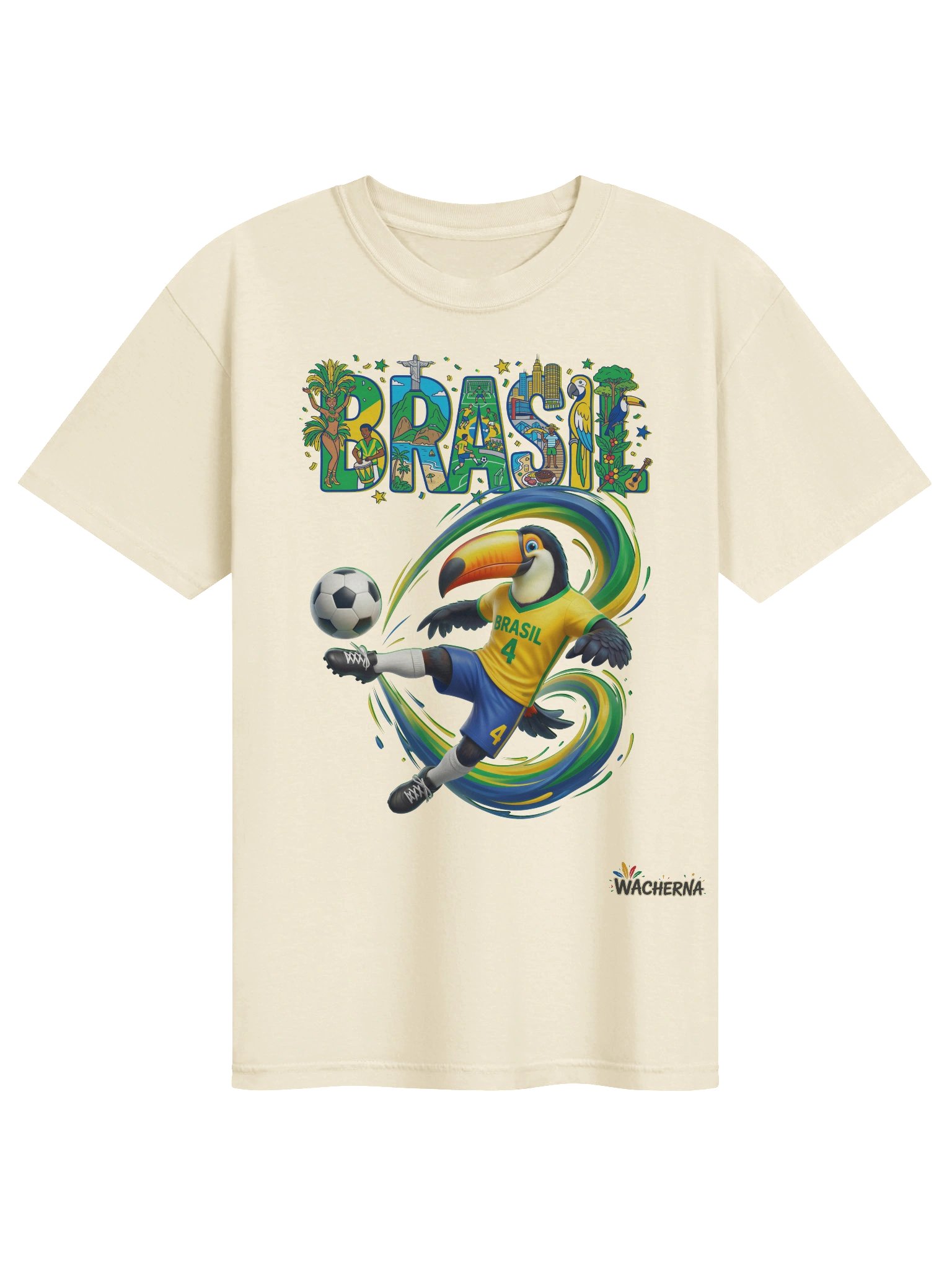 Brazil Soccer Toucan - Brazilian Pride Football Mascot product image (1)