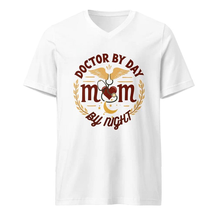 Doctor by Day, Mom by Night V-Neck Tee product image (5)