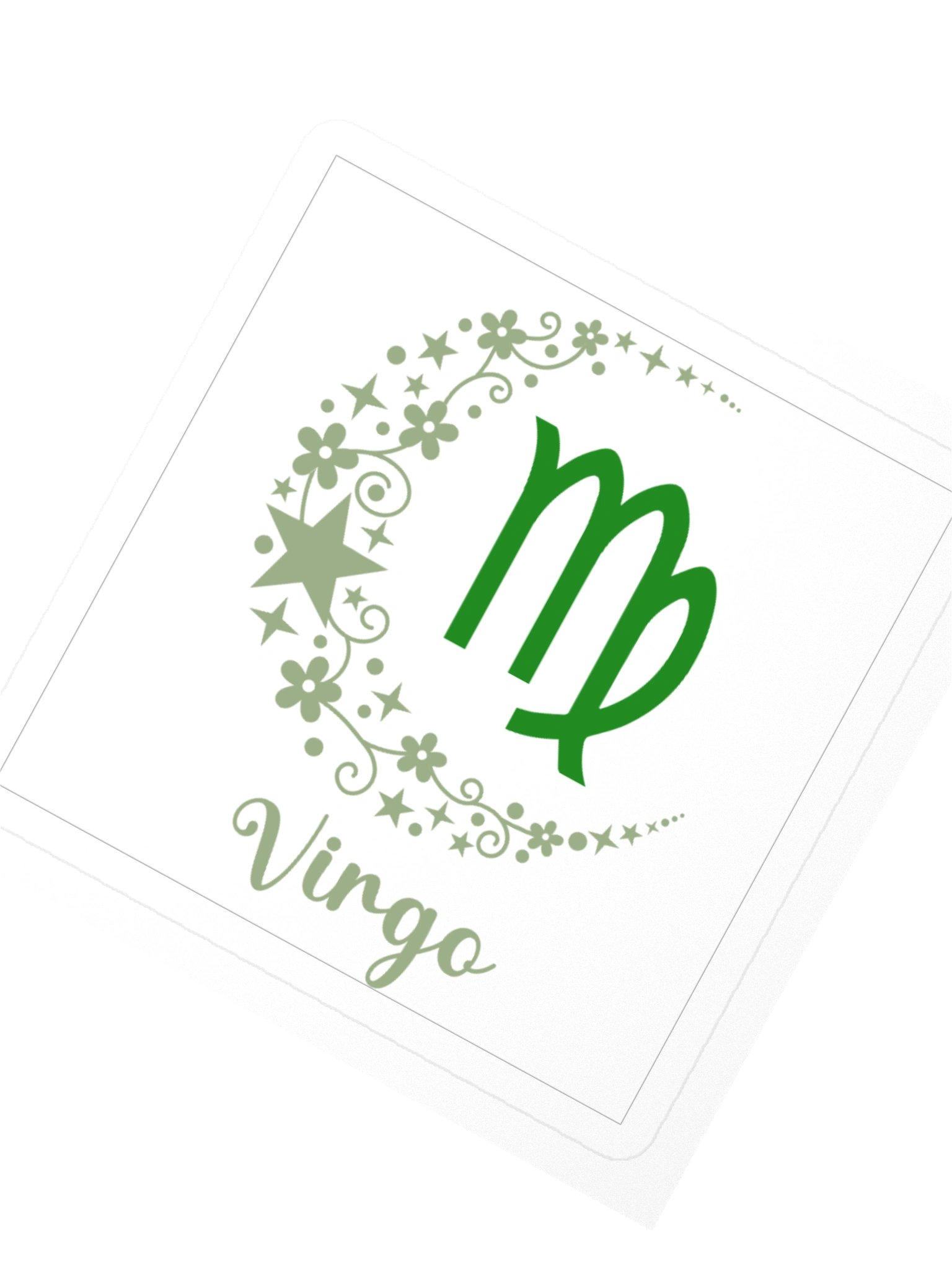 Virgo Zodiac Sticker — Festive Celestial Botanics Design product image (2)