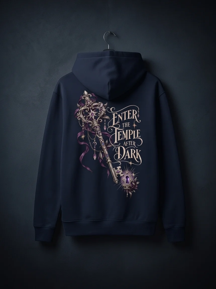 Lunar Ritual Hoodie — The Moon Answers to Her | by Fethria product image (8)