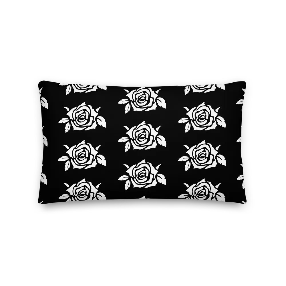 QoQ Rose Pillow (Black&White) product image (2)