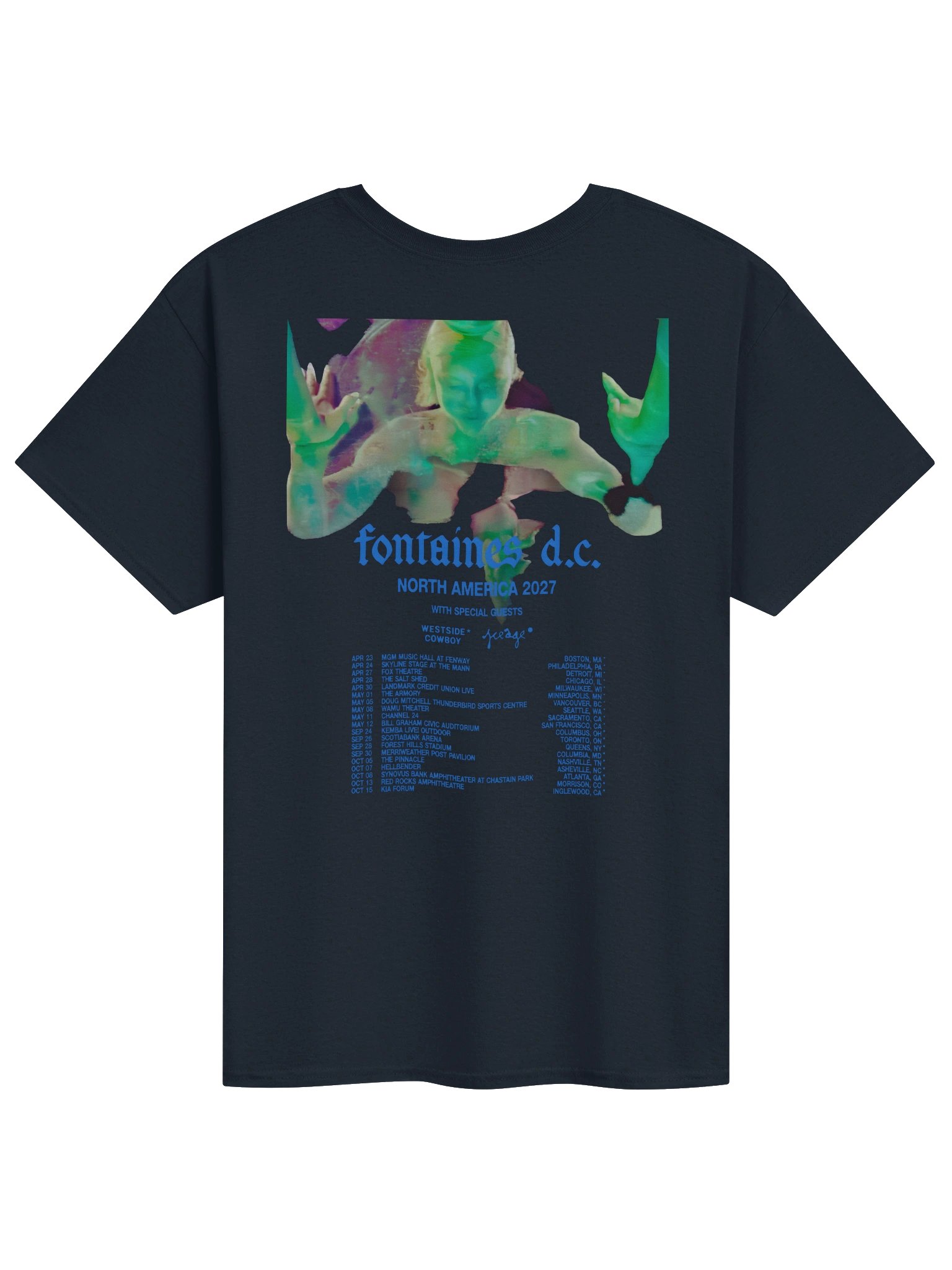 Fontaines D.C. 2027 North American Tour Merch T-Shirt product image (2)