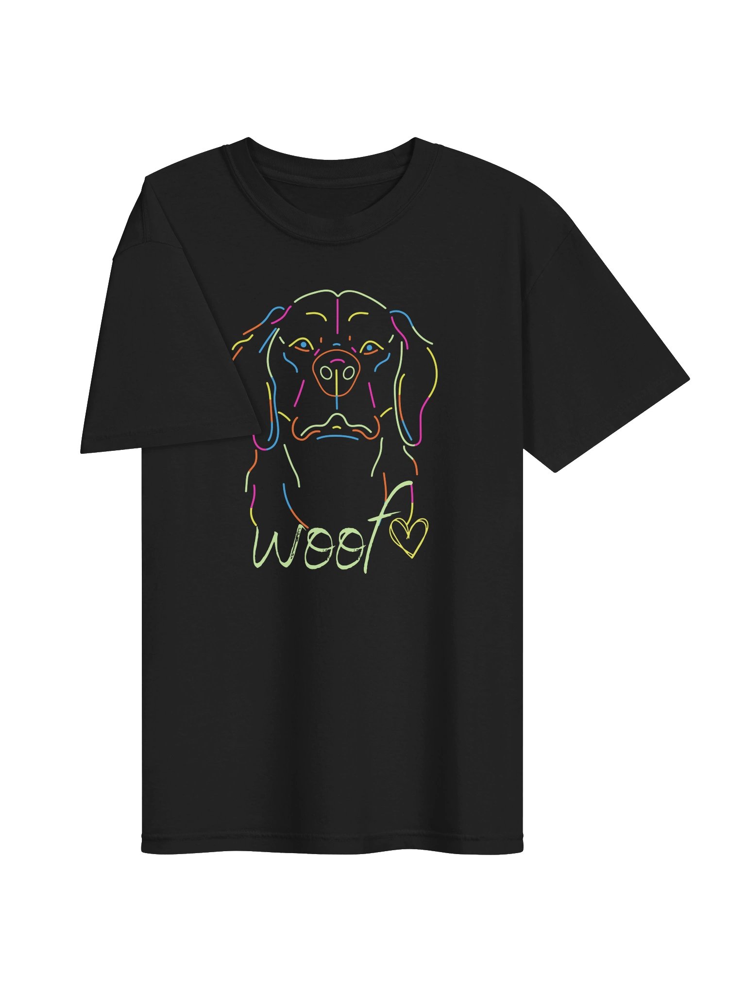 Neon Woof Dog Face - Tee product image (3)