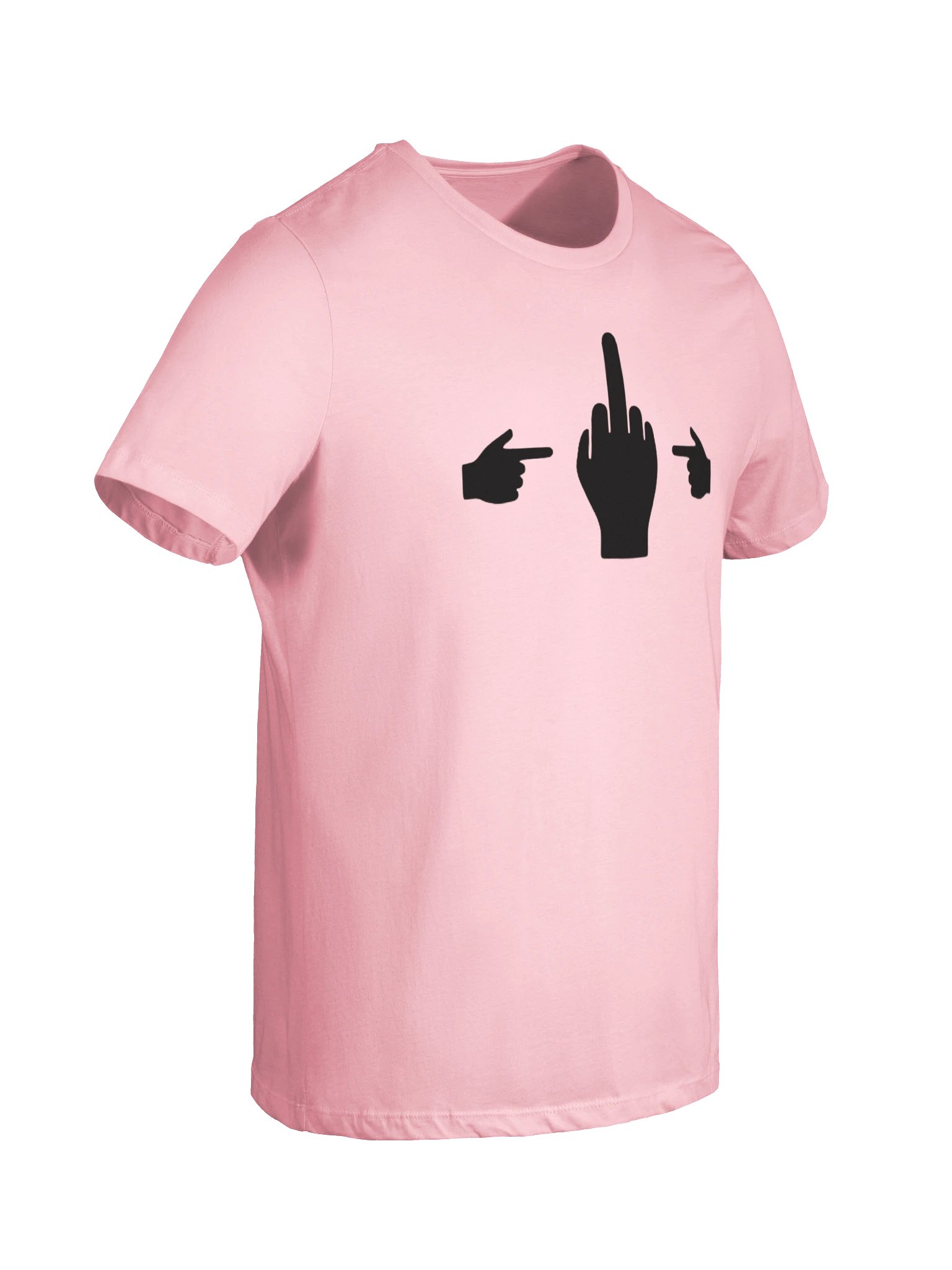 No Middle Finger Point ShopCo Black Women’s Pink Tee product image (8)