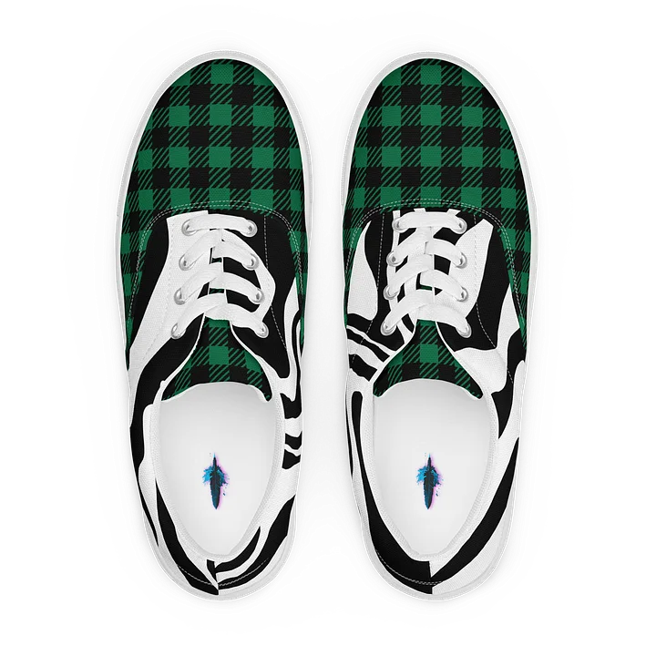 Mixed Print Plaid & Stripe Sneakers product image (1)