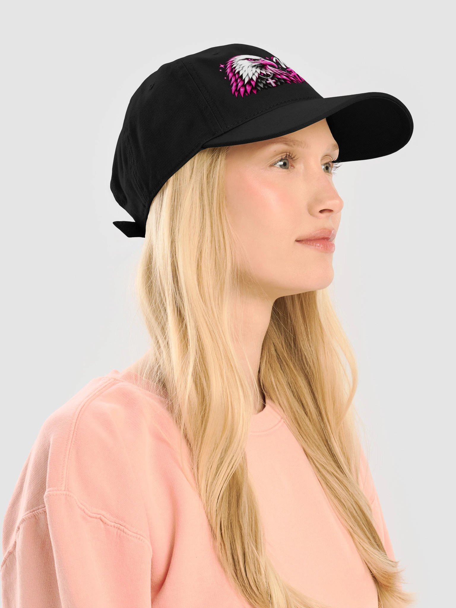 Walk by Faith Pink Eagle RBF Printed Cap product image (7)