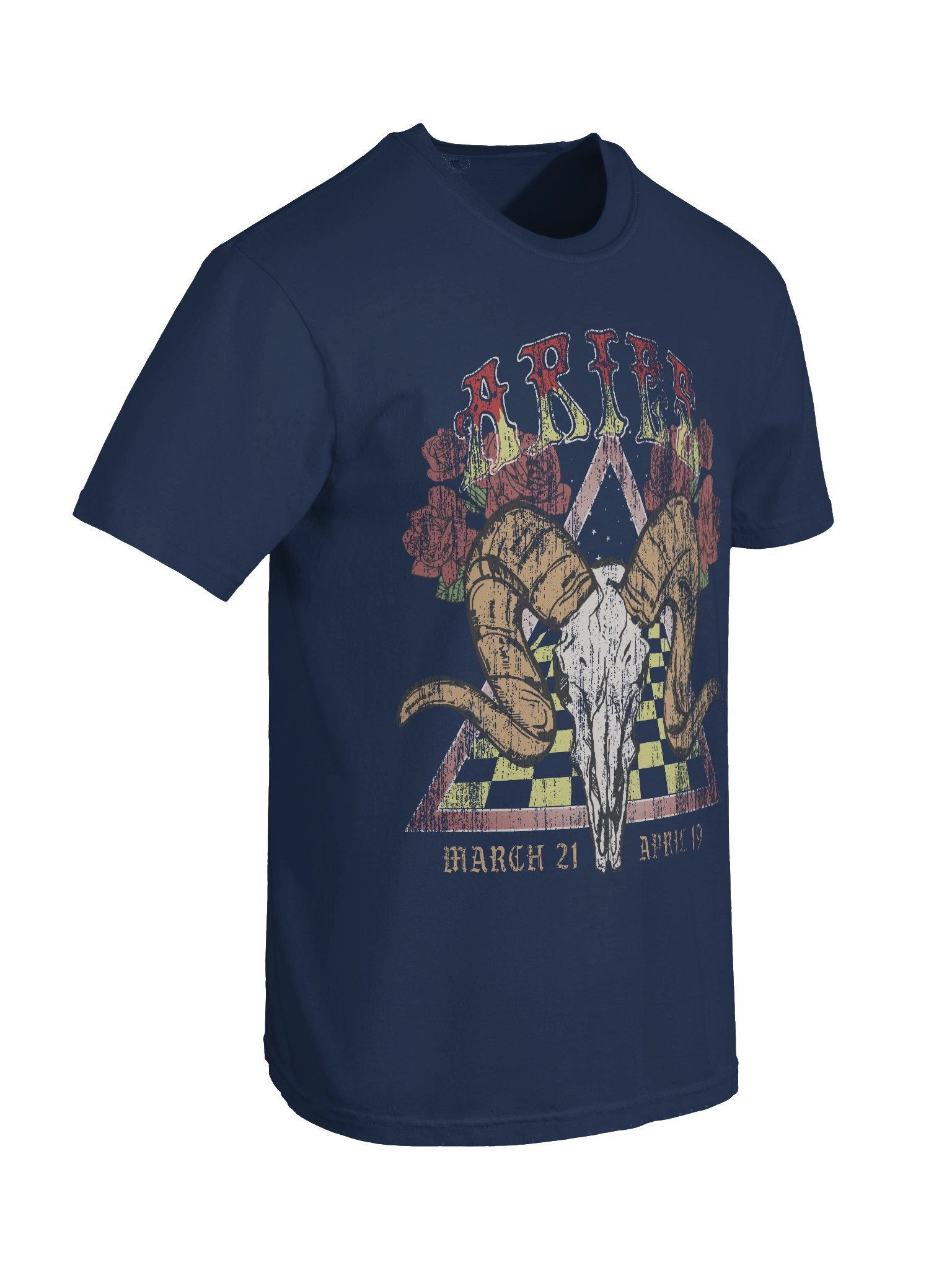 Aries Zodiac Shirt – March 21 to April 19 Vintage Astrology Graphic Tee product image (17)