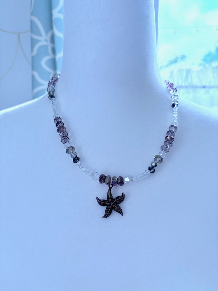 MFD-00134 | Copper Tone | Seaside Radiance | Starfish Pendant Necklace by Monique Faella Designs™ product image (1)