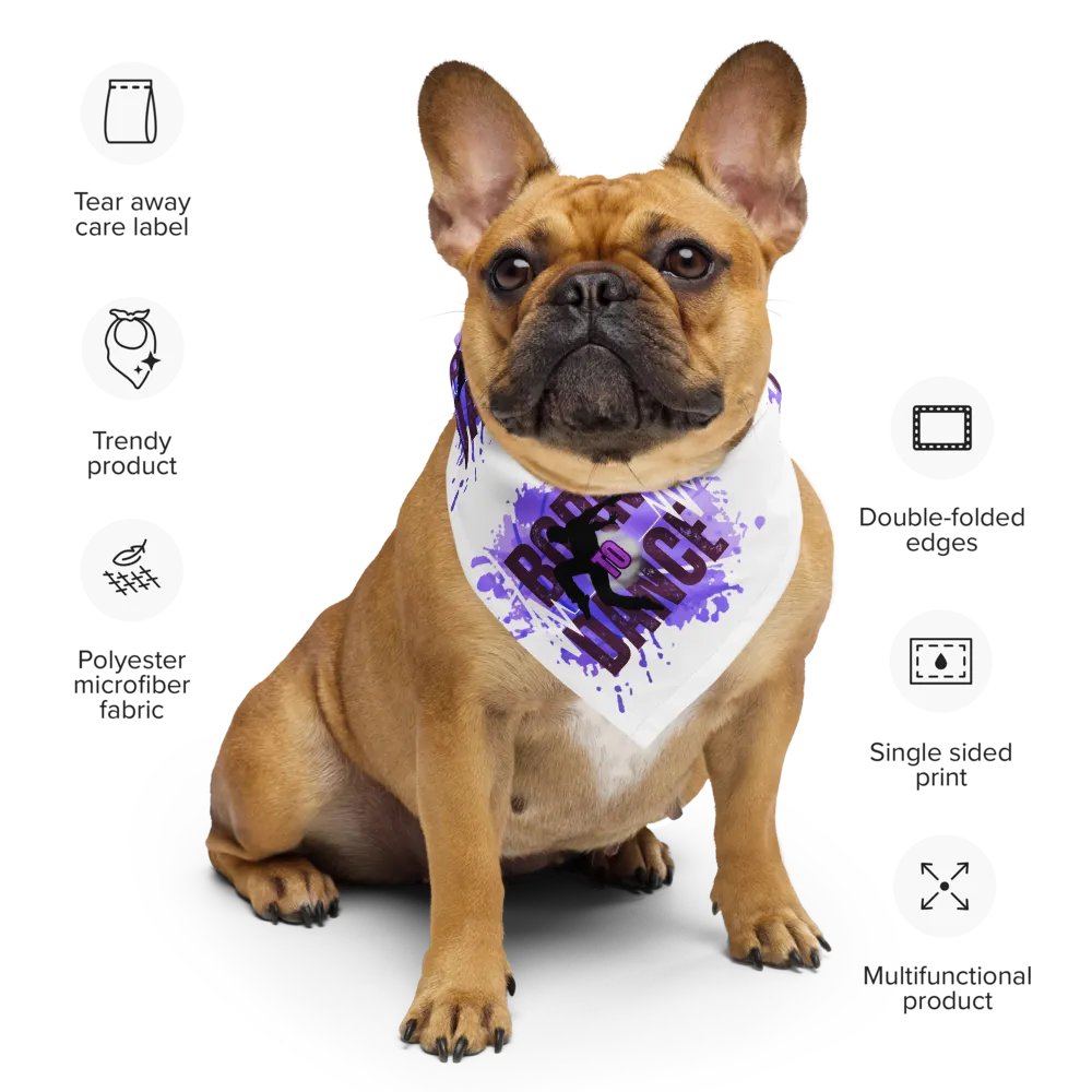 Born to Dance His Silhouette Patterned Print Bandana product image (8)