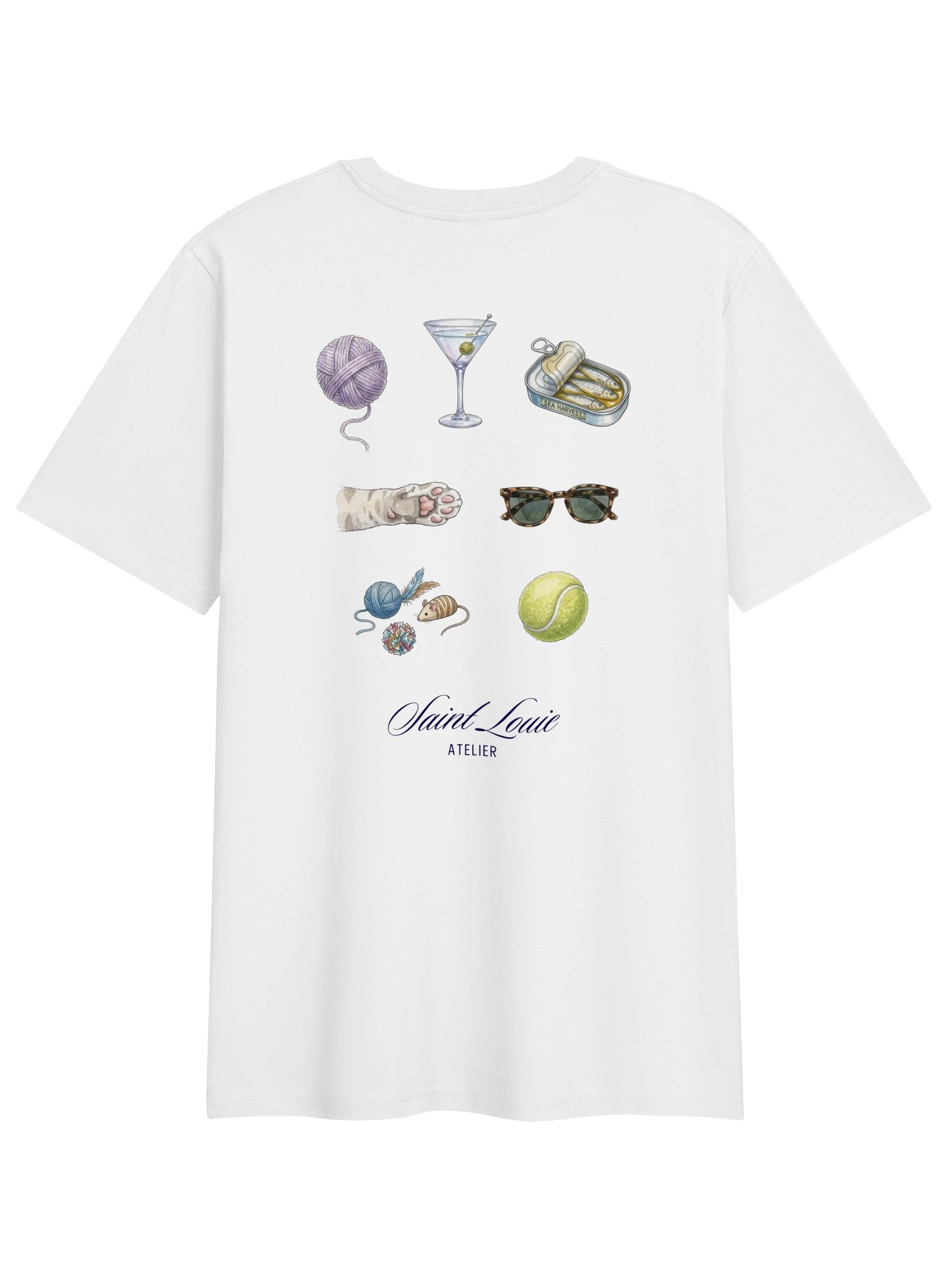 Bits and bobs, Saint Louie Organic soft Tee, White product image (1)