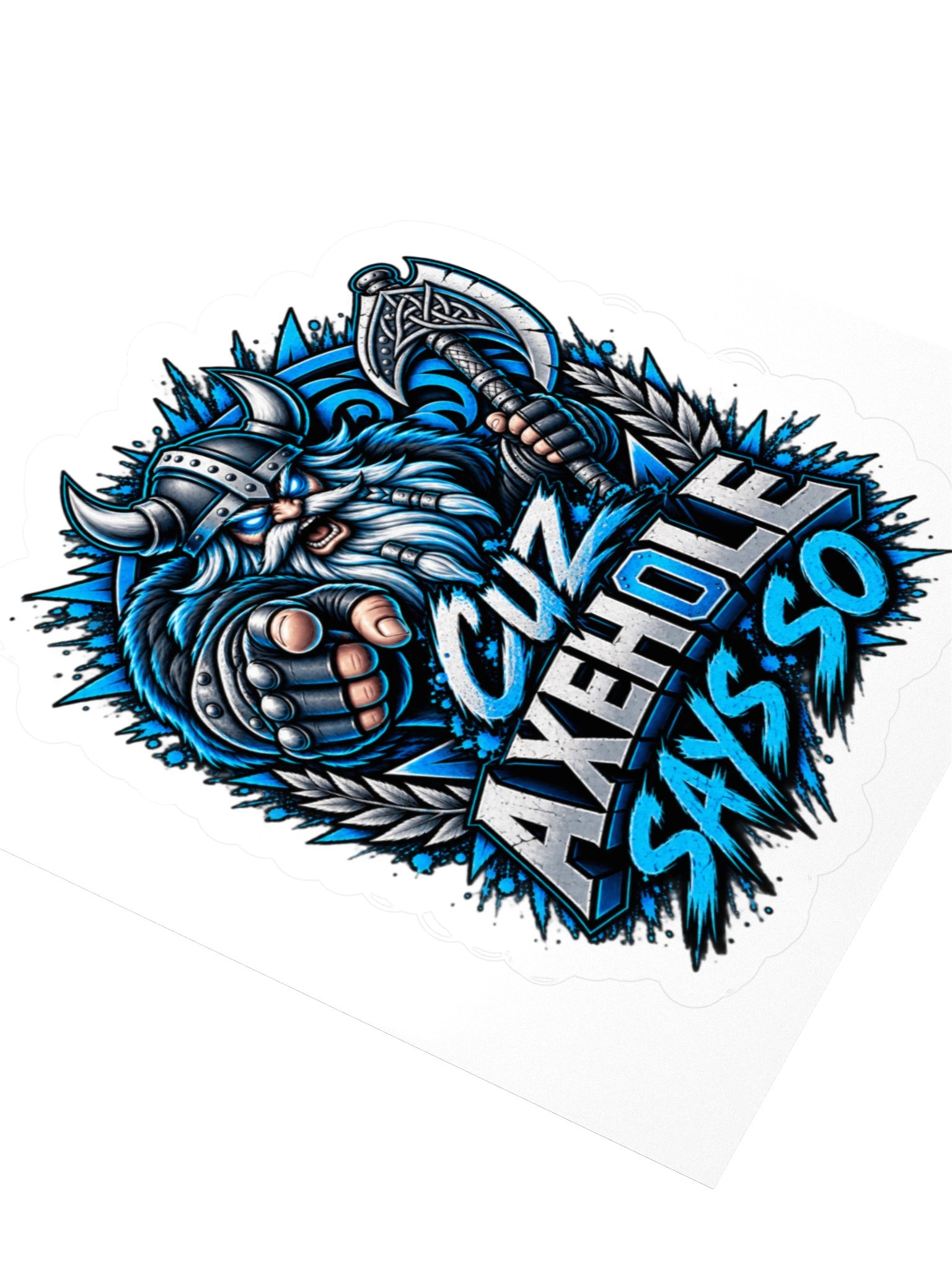 Cuz Axeh0le Says So Viking Sticker product image (3)